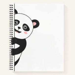 Panda verbergen notizblock