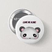 Panda - verlassen Sie mich allein! Button (Vorne & Hinten)