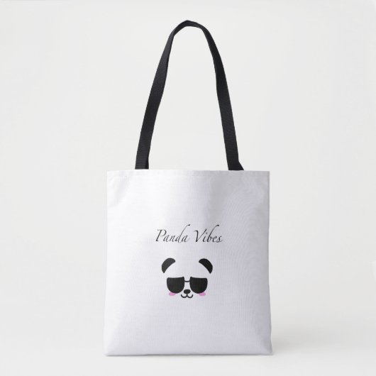 Panda Vibes Tote Bag Tasche (Vorderseite)