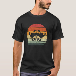 Panda Vintag Sunset Retro T-Shirt