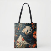 Panda Vintage-Muster Wald Floral Garten Tasche (Vorderseite)