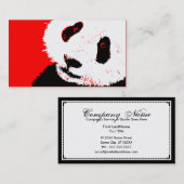 Panda. Visitenkarte (Vorne/Hinten)