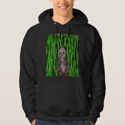 Panda (vivid) - Männergedecktes Sweatshirt (Vorderseite)