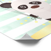 Panda Wall Art Poster (Ecke)