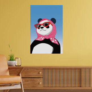 Panda-Wandkunst Poster