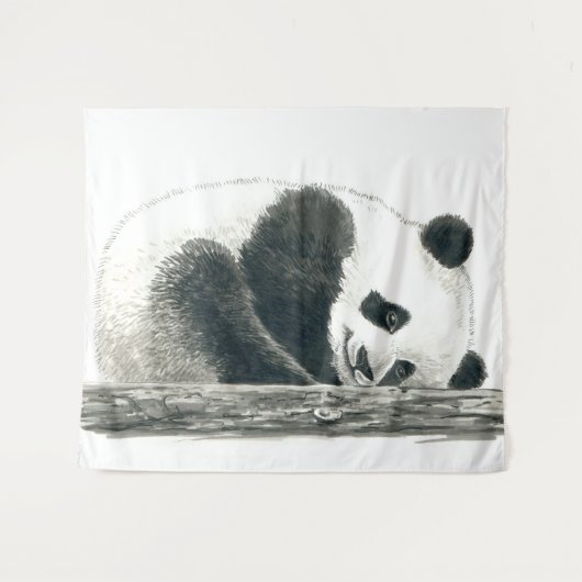 Panda Wandteppich (Vorderseite (Horizontal))
