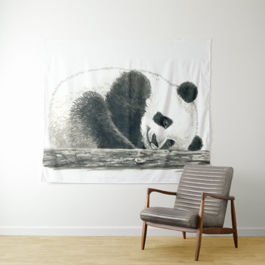 Panda Wandteppich (Beispiel (Horizontal))