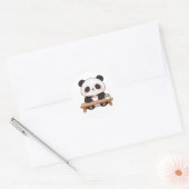 Panda,warm,heilend,langsam,innerer Frieden #014 Runder Aufkleber (Umschlag)
