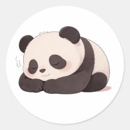 Panda,warm,heilend,langsam,innerer Frieden #01 Runder Aufkleber