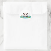 Panda,warm,heilend,langsam,innerer Frieden #05 Runder Aufkleber (Tasche)