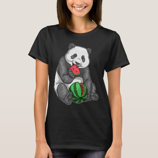 Panda Wassermelone T-Shirt (Vorderseite)