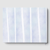 Panda Watercolor Theme Baby Shower (Boys Blue) Gästebuch (Rückseite)