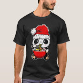 Panda Wear Weihnachtsmannmütze Xmas Panda Eating R T-Shirt (Vorderseite)