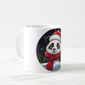 Panda Weihnachten Kaffeetasse (Vorderseite Links)
