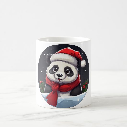 Panda Weihnachten Kaffeetasse (Mittel)