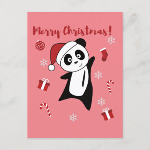 Panda Weihnachten Schnee Winter Tiere Pandas Feier