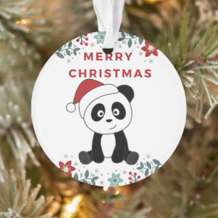 Panda Weihnachten Winter Tiere Pandas Ornamente