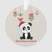 Panda Weihnachten Winter Tiere Pandas Ornamente (Vorderseite)