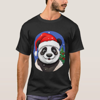 Panda-Weihnachts-T-Shirt T-Shirt