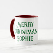 Panda Weihnachts-Tasse Tasse (Vorderseite Links)