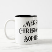 Panda Weihnachts-Tasse Zweifarbige Tasse (Links)