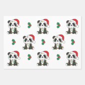 Panda Weihnachts Winter Animals Holiday Pandas Geschenkpapier Set (Vorderseite 2)