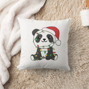 Panda Weihnachts Winter Animals Pandas Kissen