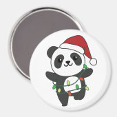 Panda Weihnachts Winter Animals Pandas Magnet (Vorderseite/Rückseite)