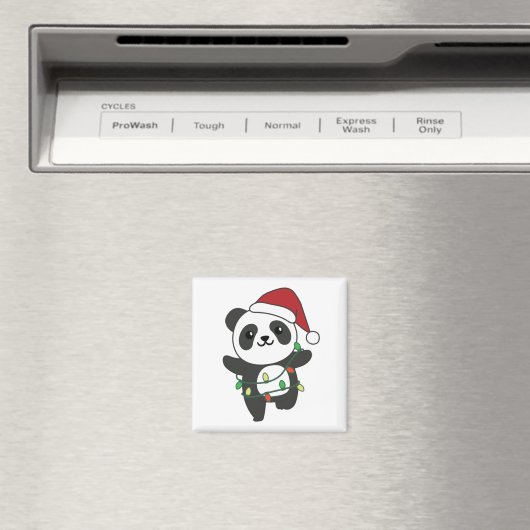 Panda Weihnachts Winter Animals Pandas Magnet (In Situ (Geschirrspüler))