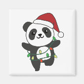 Panda Weihnachts Winter Animals Pandas Magnet (Vorne)