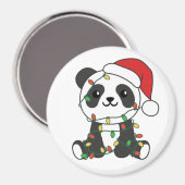 Panda Weihnachts Winter Animals Pandas Magnet (Vorderseite/Rückseite)