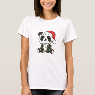 Panda Weihnachts Winter Animals Pandas T-Shirt