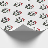 Panda Weihnachts Winter Animals Pandas Wrapping Pa Geschenkpapier (Ecke)