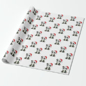 Panda Weihnachts Winter Animals Pandas Wrapping Pa Geschenkpapier (Ungerollt)