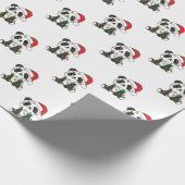 Panda Weihnachts Winter Animals Pandas Wrapping Pa Geschenkpapier (Ecke)