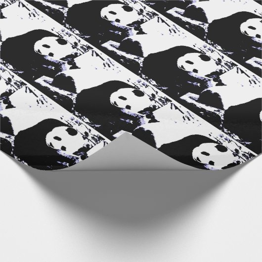 Panda Weihnachtsgeschenkpapier Geschenkpapier (Ecke)