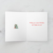 Panda Weihnachtskarte, Urlaubskarte Feiertagskarte (Innenseite)