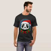 Panda Weihnachtsmann T-Shirt (Vorne ganz)