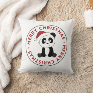 Panda Weihnachtsschnee Wintertiere Pandas Throw P Kissen