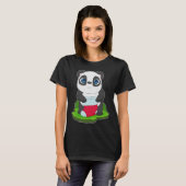 Panda Weihnachtssocken T-Shirt (Vorne ganz)