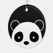 Panda-Weihnachtsverzierung, Weihnachtsdekorationen Keramikornament (Links)