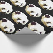 Panda Weihnachtswrapping Paper Geschenkpapier (Ecke)