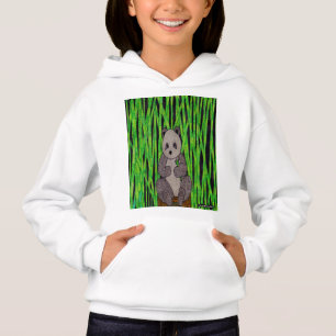 Panda (weiß) - Mädchen Hoodie