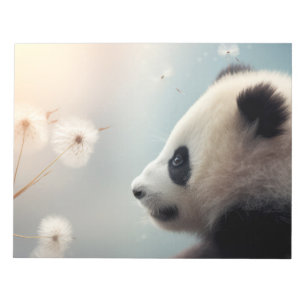 Panda Wild Animal Tranquil Friedlich Notizblock
