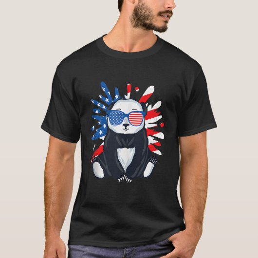 Panda Wildlife Animal Zookeeper Panda Bear Usa T-Shirt (Vorderseite)