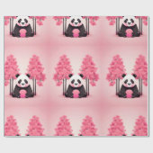 Panda Wildlife & Nature Geschenkpapier (Flach)