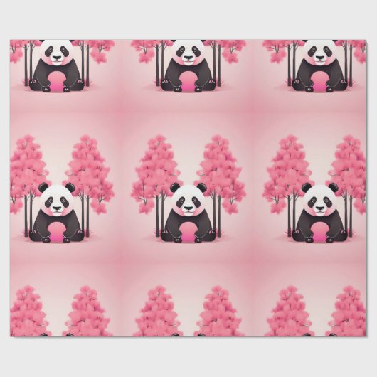 Panda Wildlife & Nature Geschenkpapier (Flach)