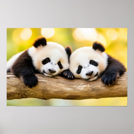 Panda Wildtier Liebhaberporträt Poster (Vorne)