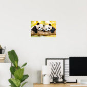 Panda Wildtier Liebhaberporträt Poster (Heimbüro)