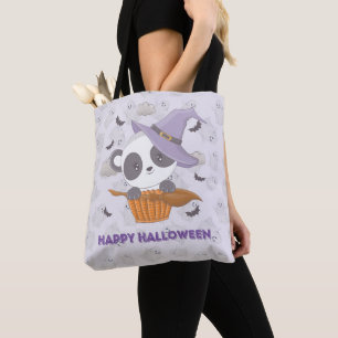Panda Witch Lila Hexen Hat Ghosts Halloween Tasche